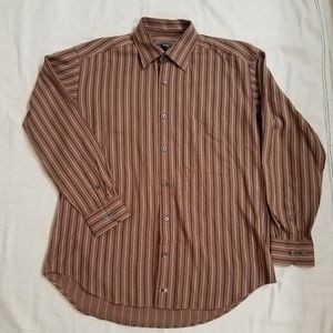 Burnt orange striped shirt
